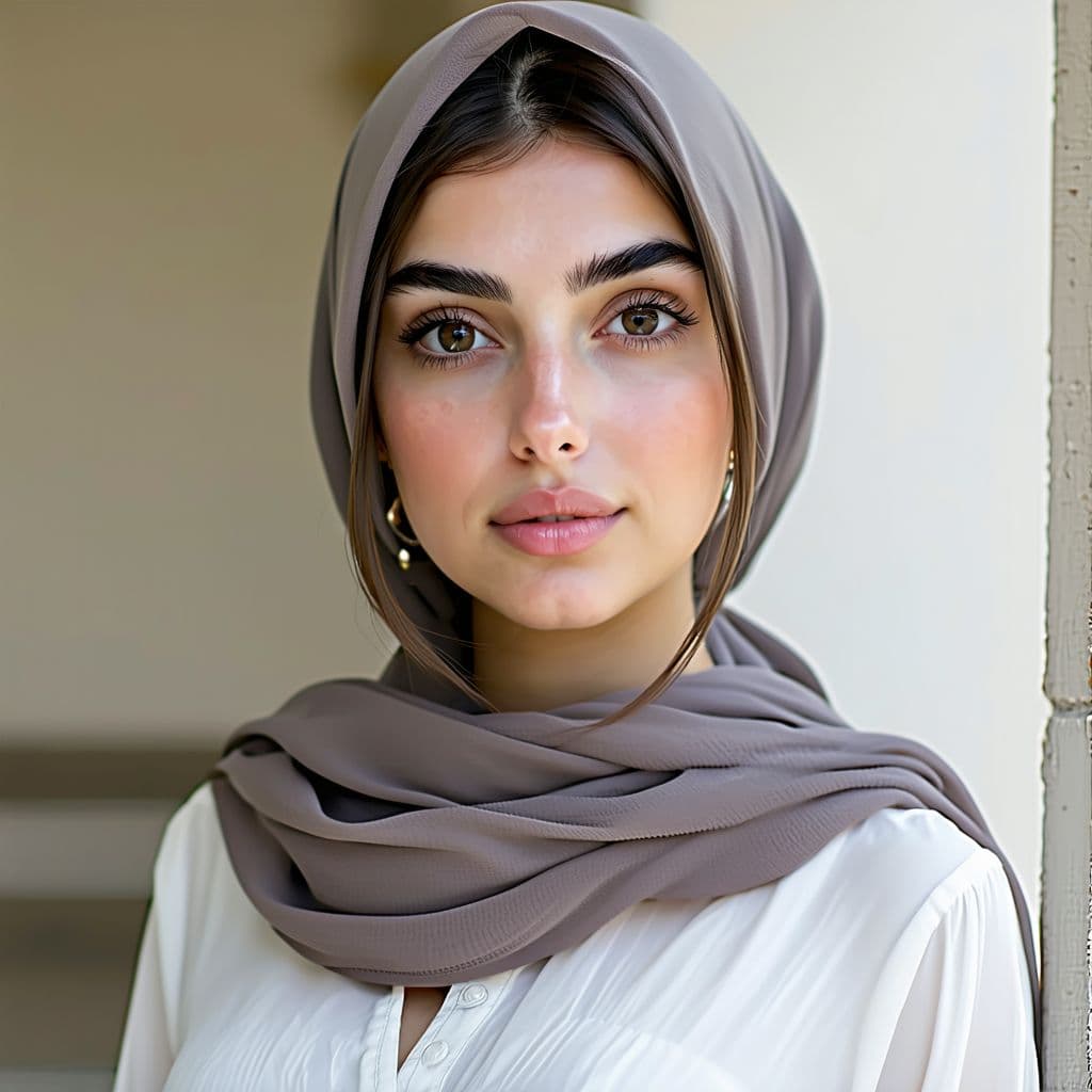 AI generated: (photorealism:1.2), beautiful Pakistani hot sexy girl in light hijab, very horny. small breasts . Sh...