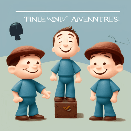 AI generated: funny little men and their adventures