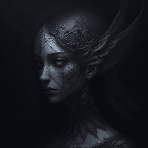 AI generated: hallucinations, mental disorders, darkness, fantasy, intricate, elegant, highly detailed, digital pa...