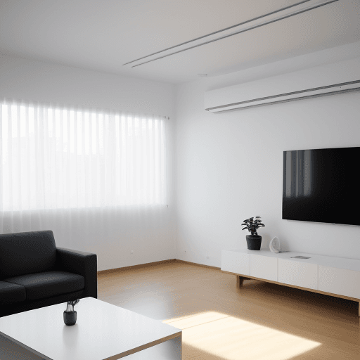 AI generated: arquitectura minimalista, vegetacion, color blanco, de un solo nivel, ventanas amplias, espacios de ...