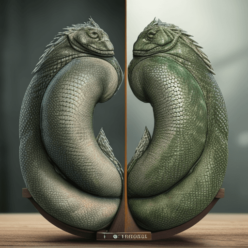 AI generated: High quality, realistic, scale that says Teoría on one side and Práctica on the other, where Práctic...