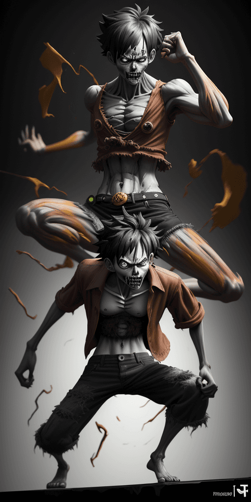 AI generated: 16k4d art rfktrstyle Monkey D Luffy, Cubist Angles, (Dynamic Pose)+, perfect form, perfect composure...
