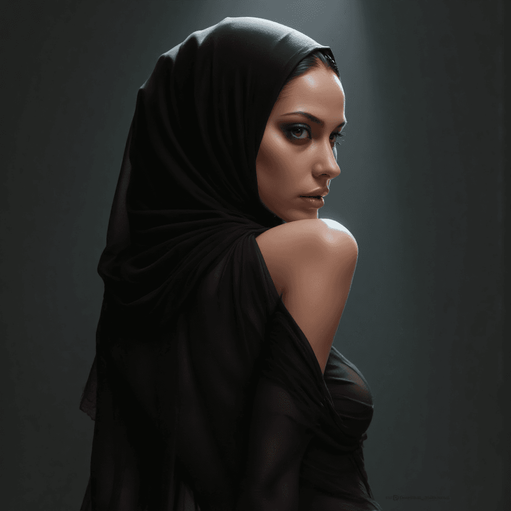 AI generated:  woman, (chiaroscuro:1.2) modelshoot style, (extremely detailed CG unity 8k wallpaper), full shot bo...