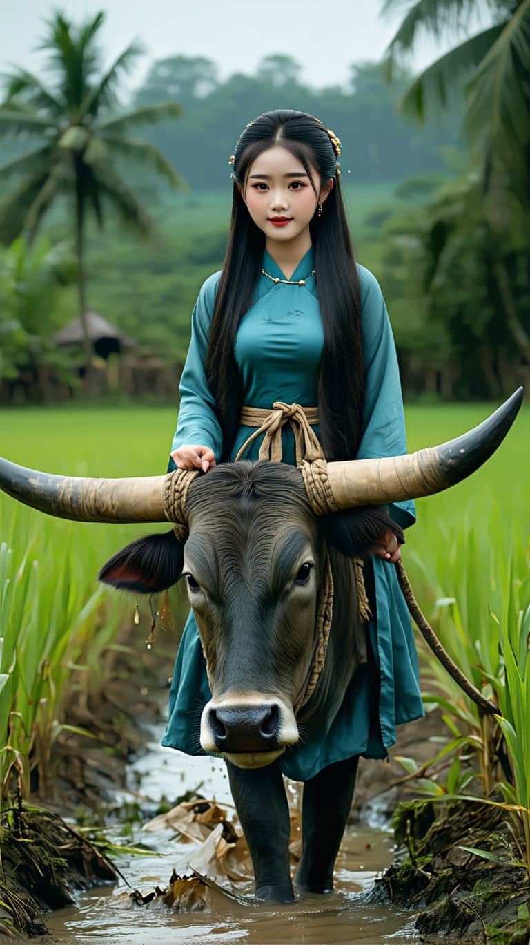 AI generated: a professional photo of a eleven year Vietnamese girl,(futuristic),(masterpiece), (realistic), (perf...