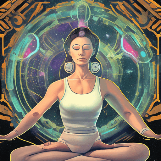 AI generated: Sci fi homemaker & fantasy Yoga Meditation
