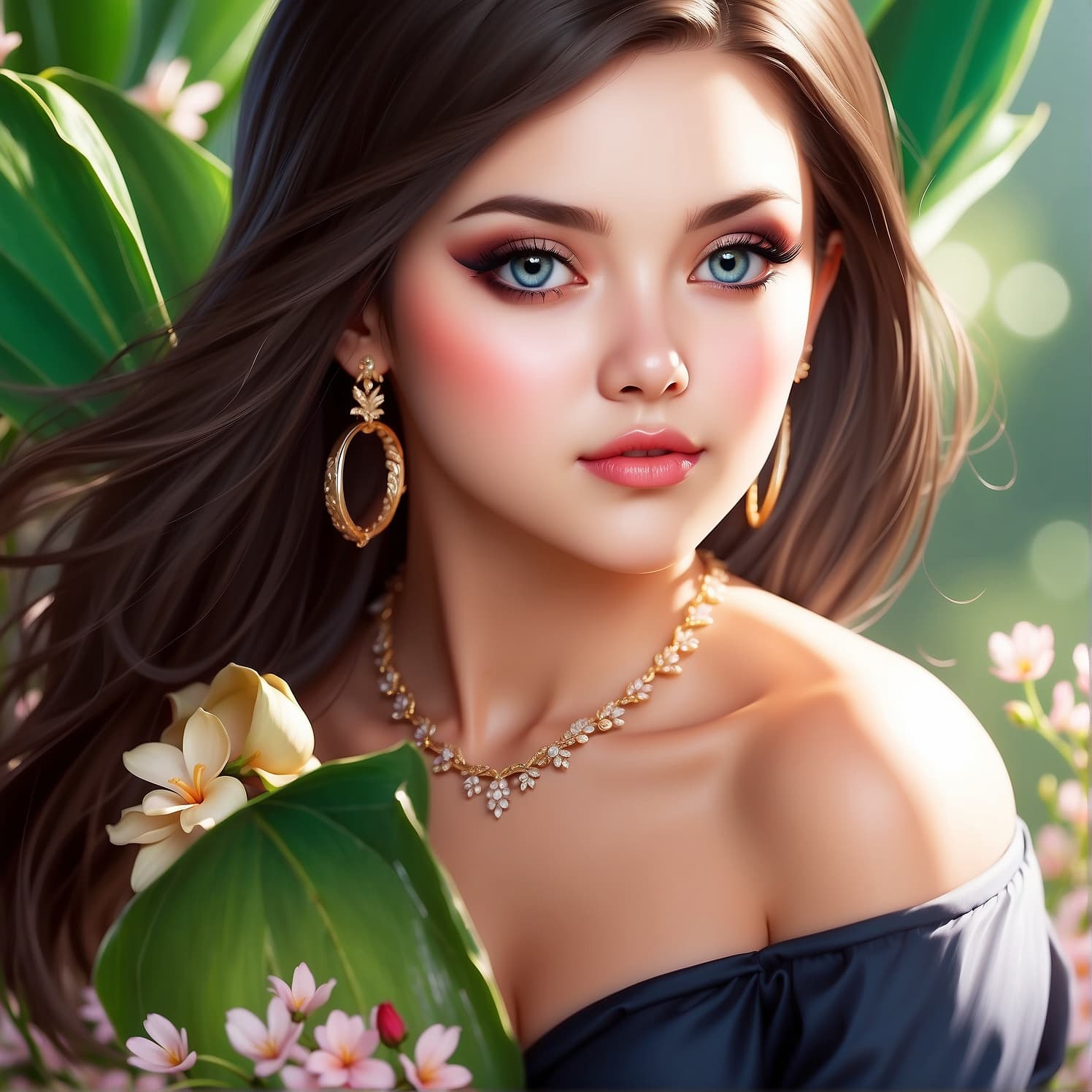 AI generated: "Create a photorealistic image of Beautiful Supermodel posing for a full-body photo. She should be p...