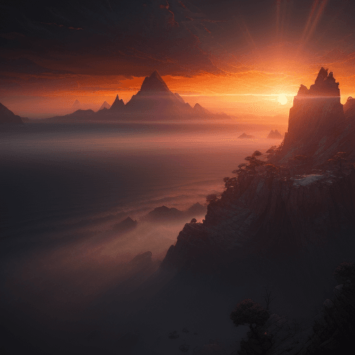 AI generated: Law of Attraction photo, dramatic light, sunrise, cinematic lighting, , low angle, trending on artst...