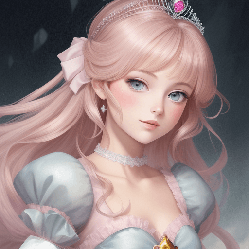 AI generated: une princesse manga