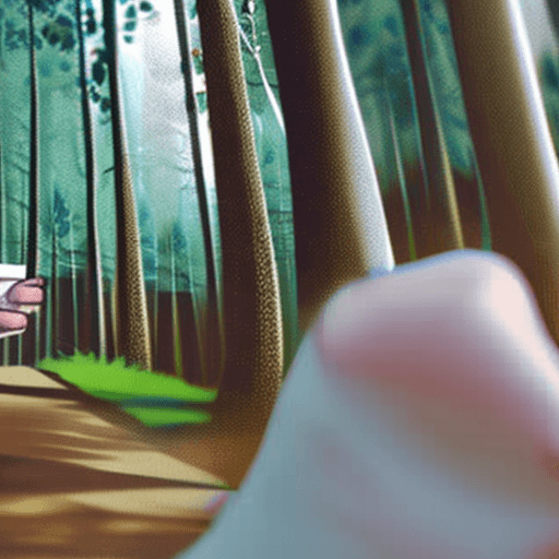 AI generated: cute little girl, book in hand, close-up shot, front view, bright forest in the background, 4K, hype...