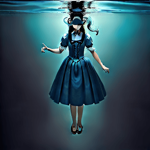 AI generated: Please create a high-resolution drawing with two distinct parts. The bottom part represents an adult...