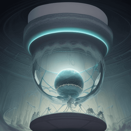 AI generated: Imaginez une boîte mystérieuse qui renferme une illustration intrigante d'une molécule très célèbre ...