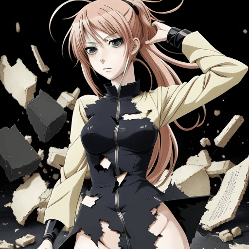AI generated:  anime, beated by man, broken  her clothes, manga
