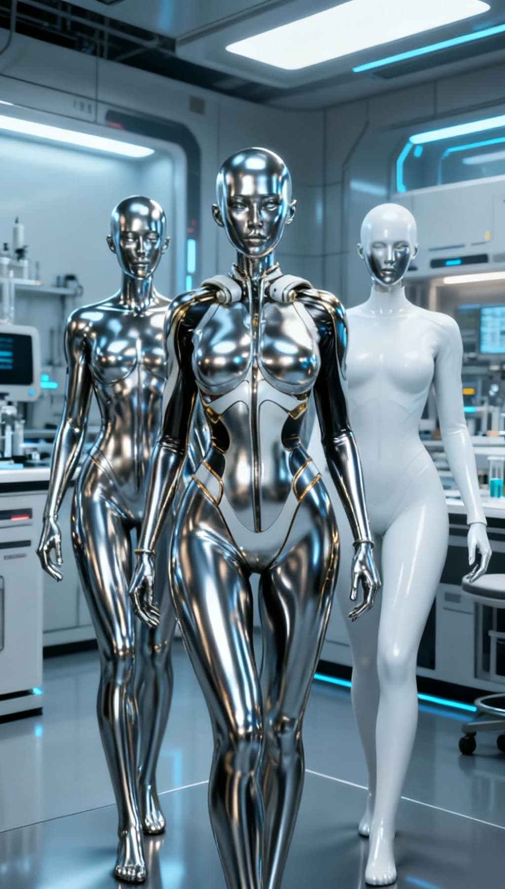 AI generated: Eliminate all openings within this robot. Close all gaps over the body and face to make this charact...