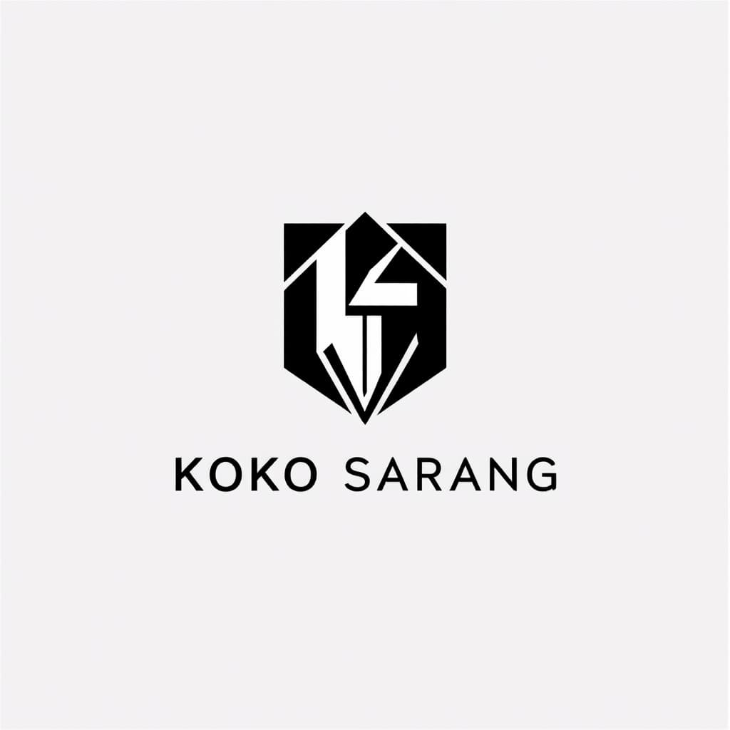 AI generated: A sleek and modern logo design for a cosmetics company, featuring a stylized geometric icon with sha...