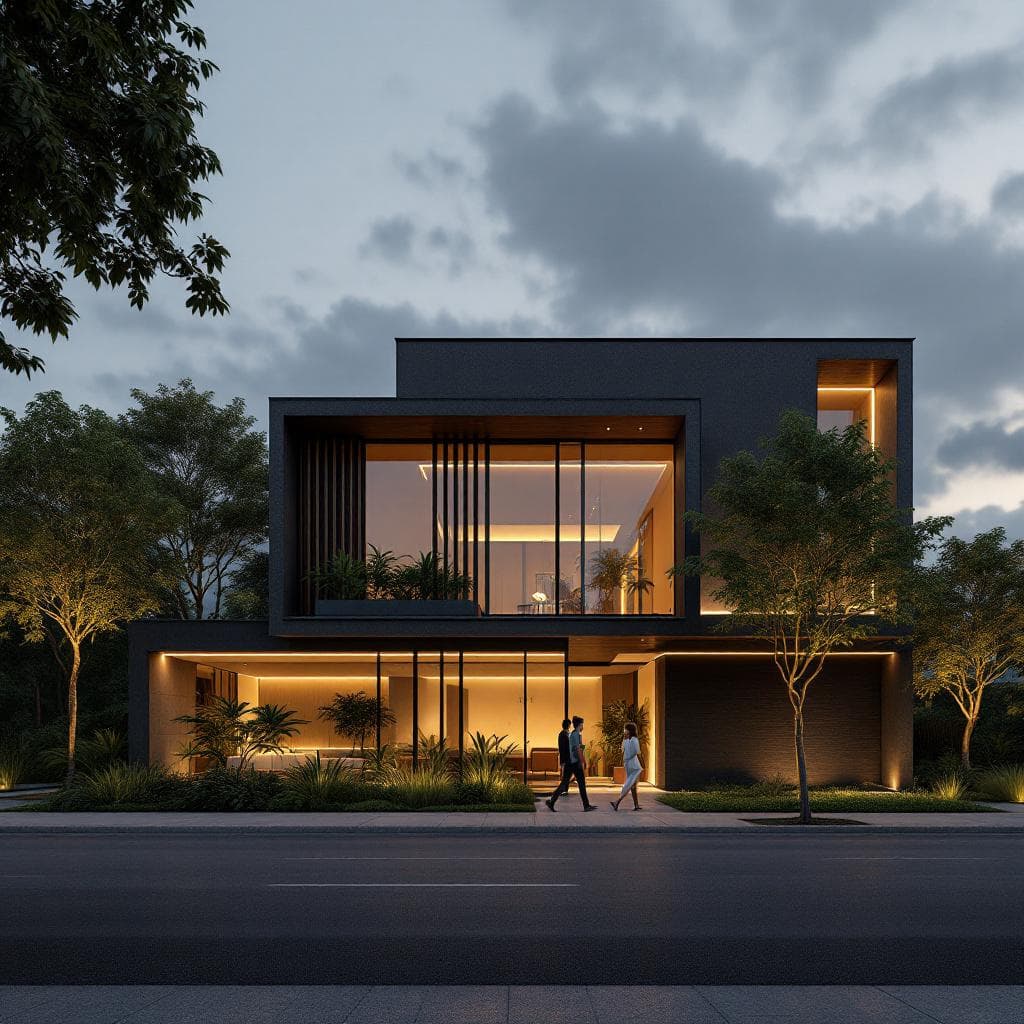 AI generated: Architectural visualization for a Brazilian website. The architecture must not be altered in any way...