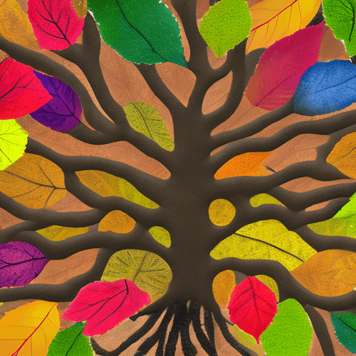 AI generated: Article cover Photos and images of A tree with various colored leaves, representing the diversity of...