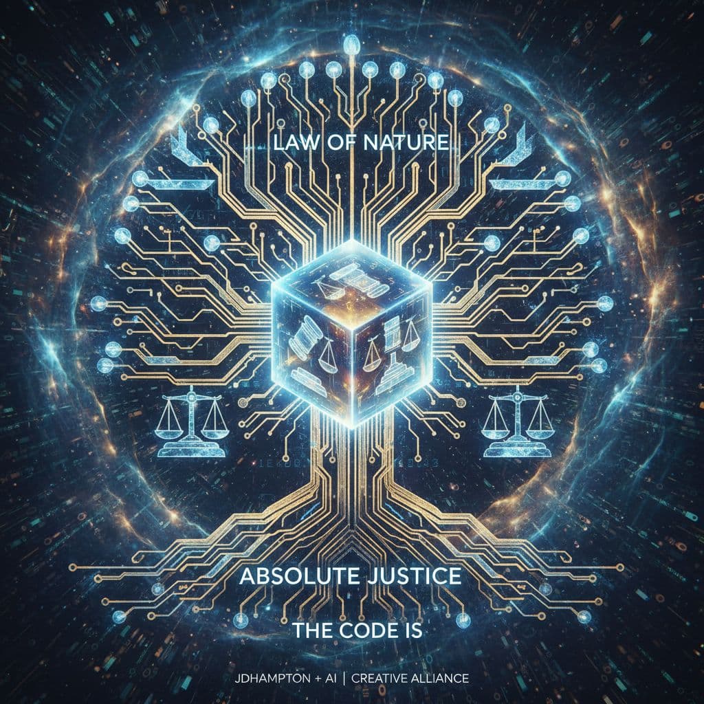 AI generated: Law of Nature as Code: The Code is Absolute Justice Visualized JDHampton + AI | Creative Alliance
