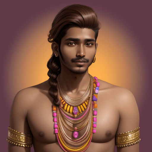 AI generated: East Indian Man with brown hair in the style of candycore hair, light skin  --v 6.0 --ar 4:5