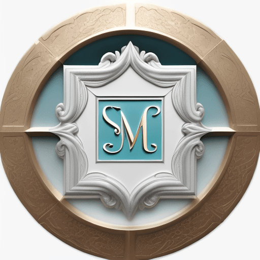 AI generated: A professionally designed logo for "Spa De La Mare" featuring a sophisticated, 3D rendered, embossed...