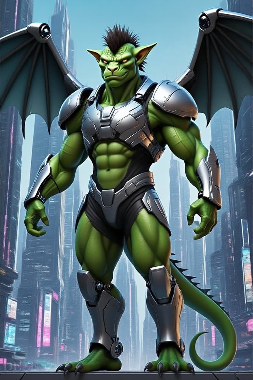 AI generated: Create a new species from this original. Alter with other worldly backdrop, repose the character. If...