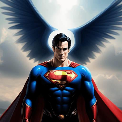 AI generated: superman,a fantastical creature that blends the best of human, animal, and mythical traits