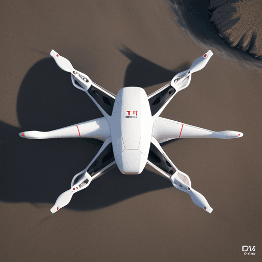 AI generated: The logo depicts a realistic unmanned aerial vehicle (UAV) in the center of the image. The drone is ...