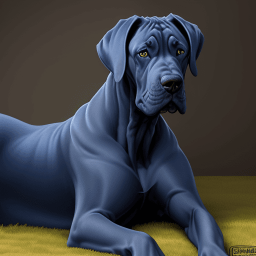 AI generated: blue great dane