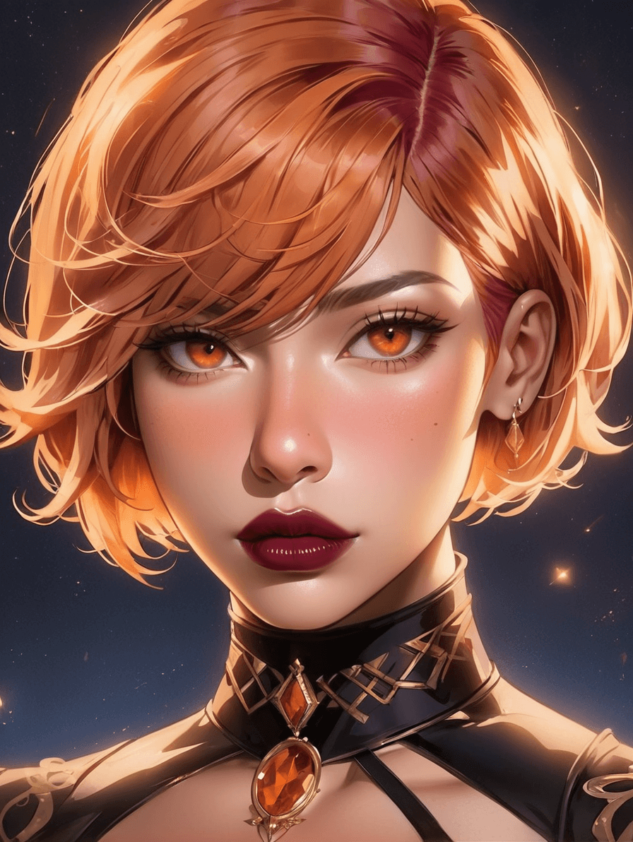 AI generated: Gothic style taking Heavy-set (((african american:0.5)(Issa Rae:0.25)(Cynthia Erivo:0.25)):1.5) Sens...