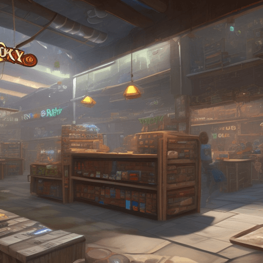 AI generated: Draw what Playerok will look like in reality - the best marketplace for gaming goods and services, 8...