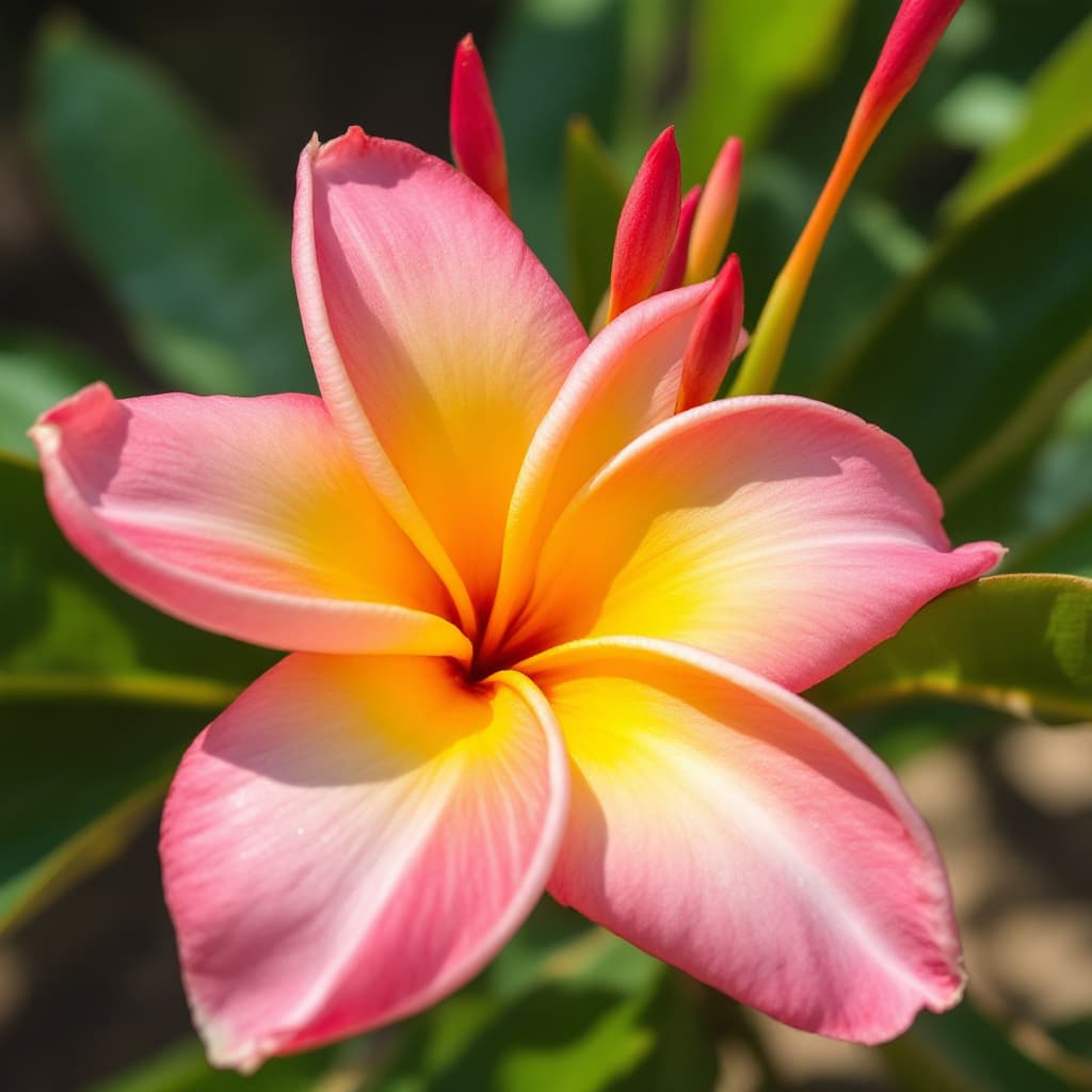 AI generated: a plumeria flower

