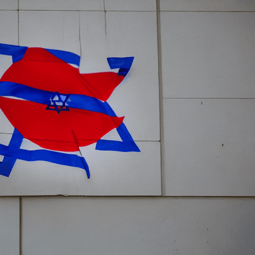 AI generated: israel blood flag
