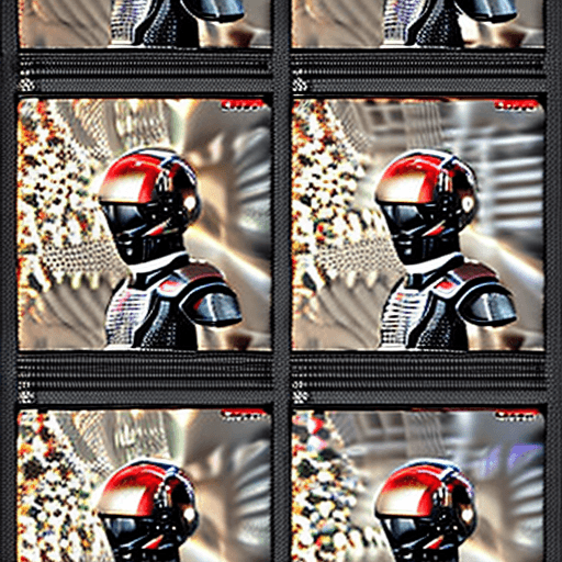 AI generated: (((Humanoid-like masculine robot))), ((intricate dark cyborg body)), ((intricate dark robot body)), ...
