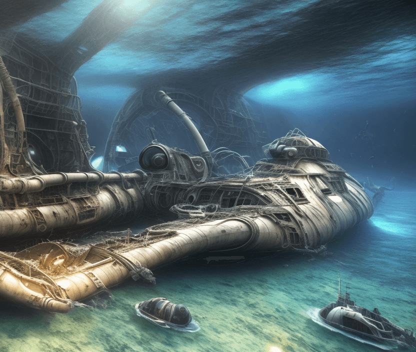 AI generated: High resolution photography, dreamy; POV, underwater, 3d game, realistic graphics, underwater explor...