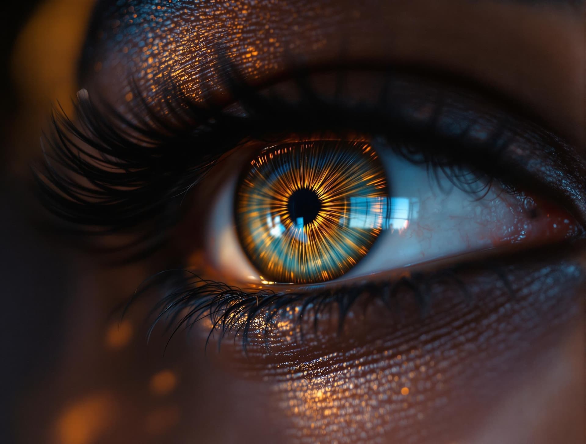 AI generated: Golden eye