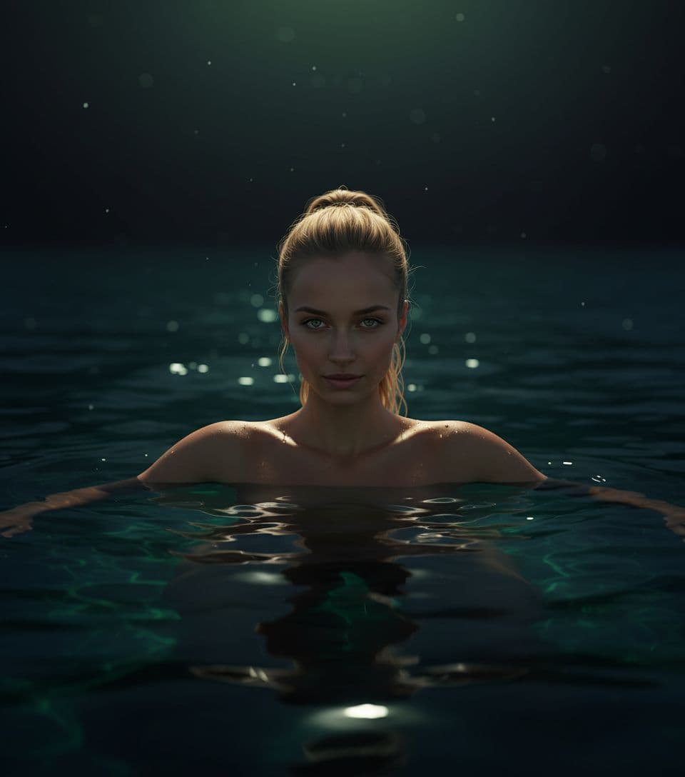 AI generated: An impressive, ultra-realistic, medium-range cinematic portrait depicting a man (with original facia...