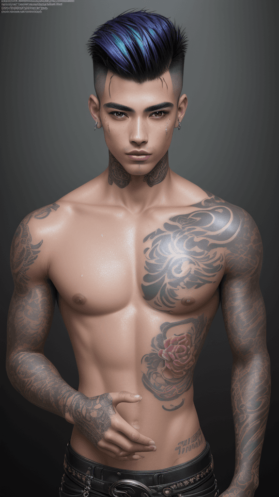 AI generated: An ultra-detailed and high-end photographic image of a handsome young American-Taiwanese-Spanish man...