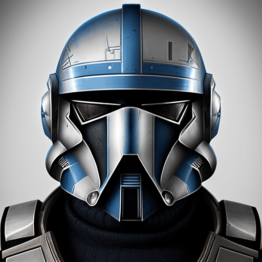 AI generated: Captain rex's helmet design mixed with bokatan kryze's helmet covering; 8k, intricate detail, photor...