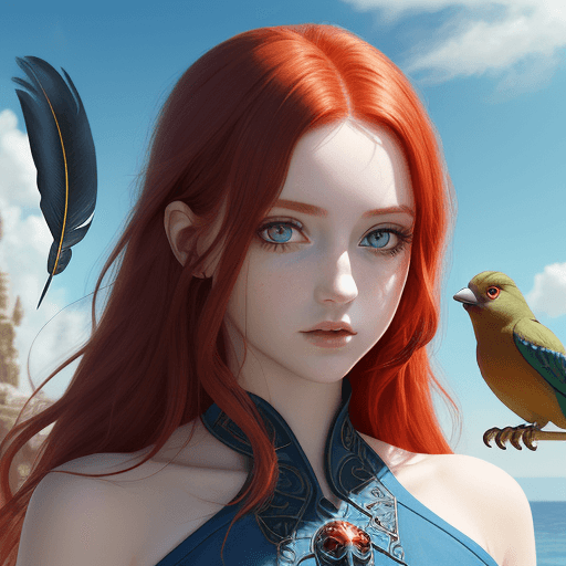 AI generated: close up ,day light, (Fantasy), Infinite, deep blue sky, knowledge, ((masterpiece)), (((best quality...