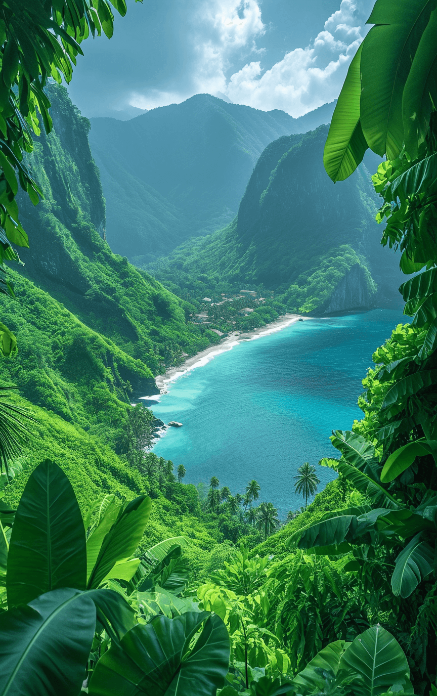 AI generated: Beautiful nature of Bali island, rich details, perfect composition, high quality, high-definition, 8...
