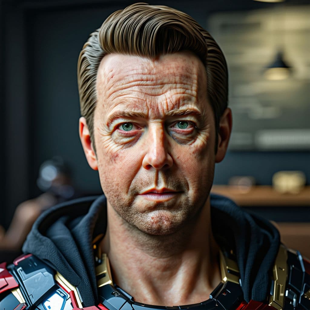 AI generated: dave blunts wax figure, high quality, photorealistic, 8k, graphic rendering, masters