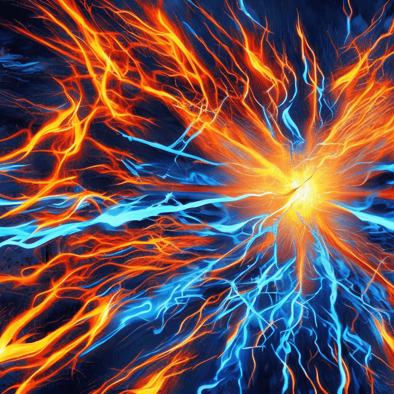 AI generated: powerful projecting dark blue flames of energy anime, 8K RESOLUTION, Alucard, blue infernal flames A...