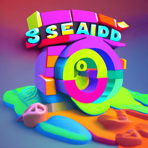 AI generated: 3D Illustration, dreaming, Turn dreams into reality, 3d modeling, with logo "sho3d", colourful