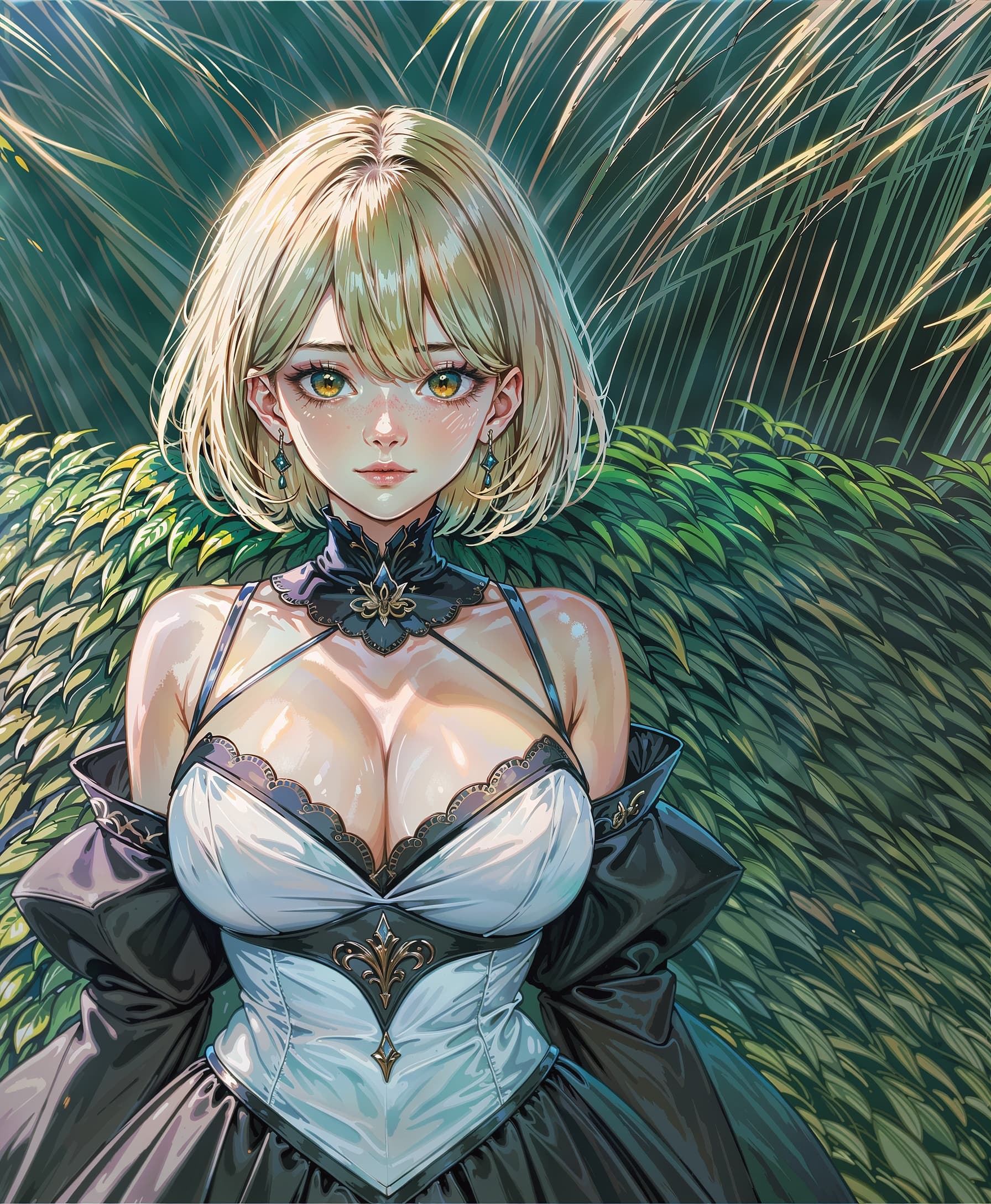 AI generated: (Score_9, score_7_up), featuring a solo portrait of a girl inspired by 2B from Nier: Automata (2b 
...