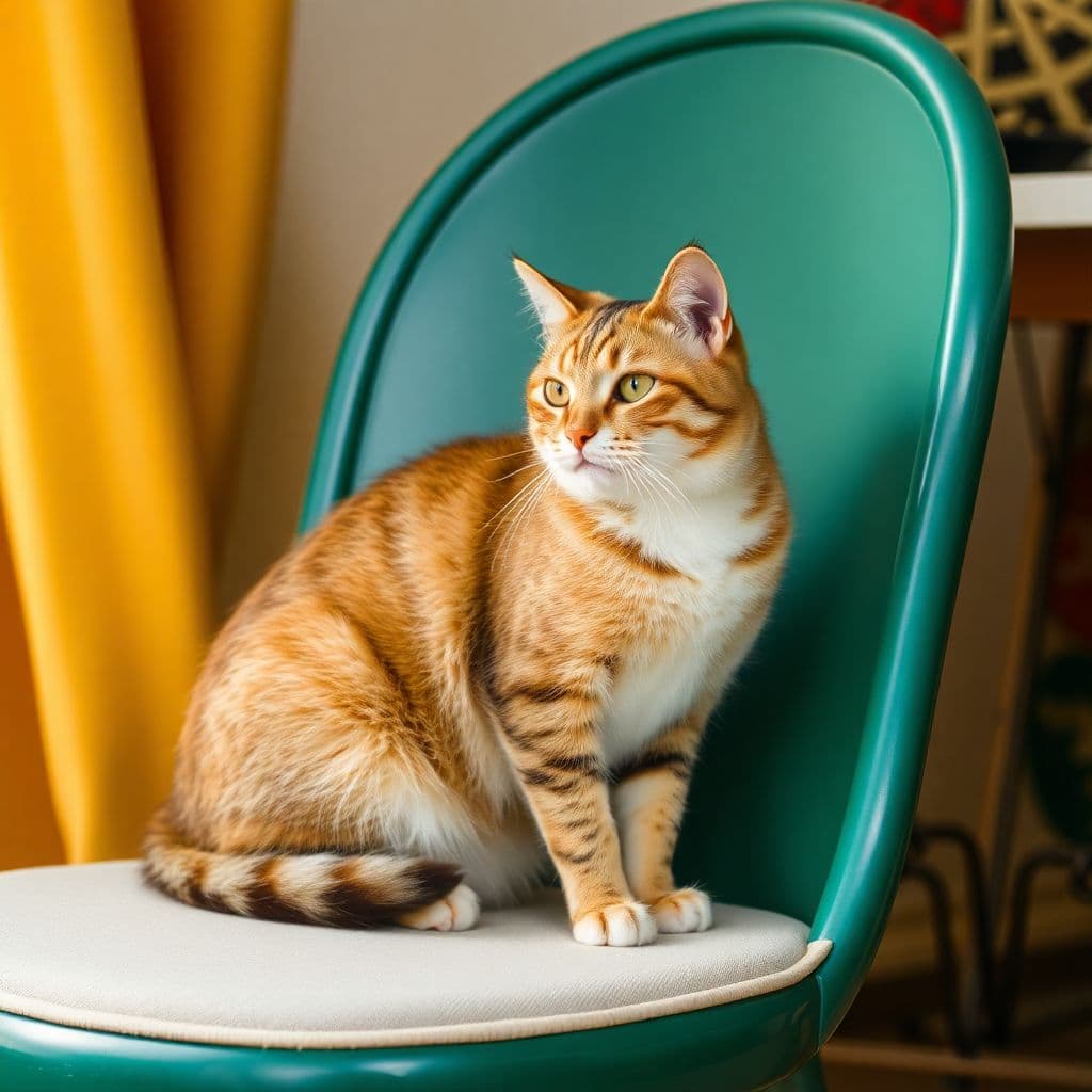 AI generated: cat on a chair