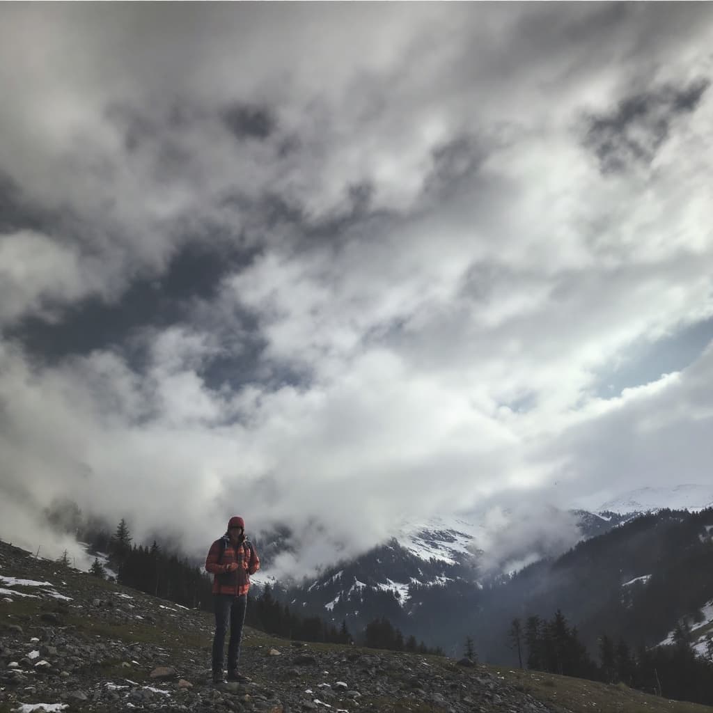 AI generated: generiere mir einen coolen typen vor der ebneralm in johnsbach in der steiermarkr