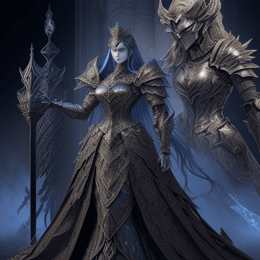 AI generated: Create a majestic and detailed digital artwork inspired by an epic battle between two mythical chess...