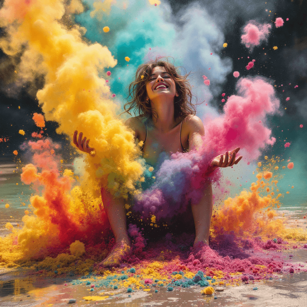 AI generated: farting in colors