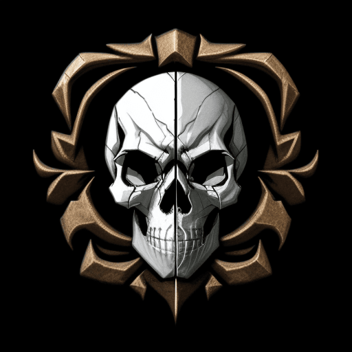 AI generated: High resolution skull logo