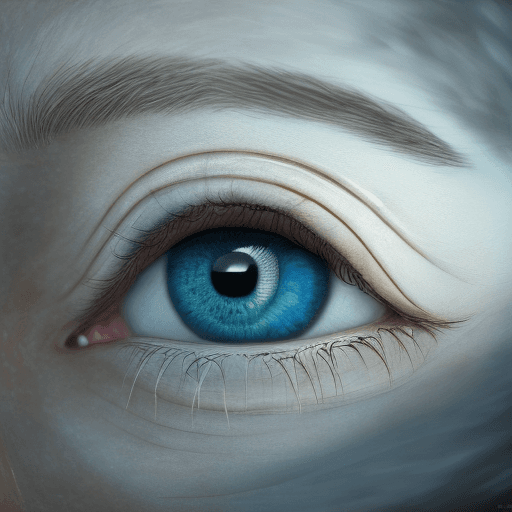 AI generated: Photo of a ultra realistic blue eyes , dramatic light, pale sunrise, cinematic lighting, battered, l...