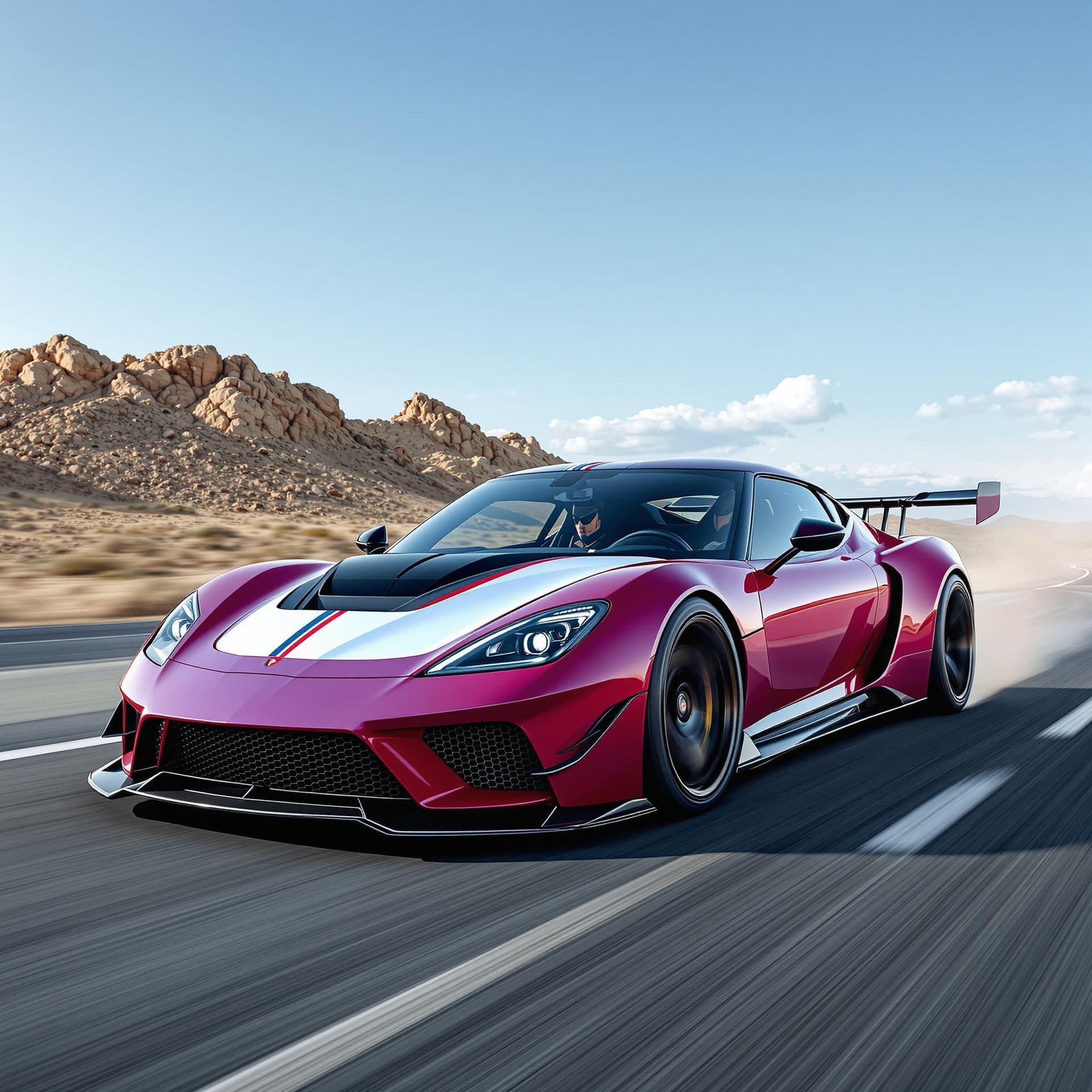 AI generated: very fast car